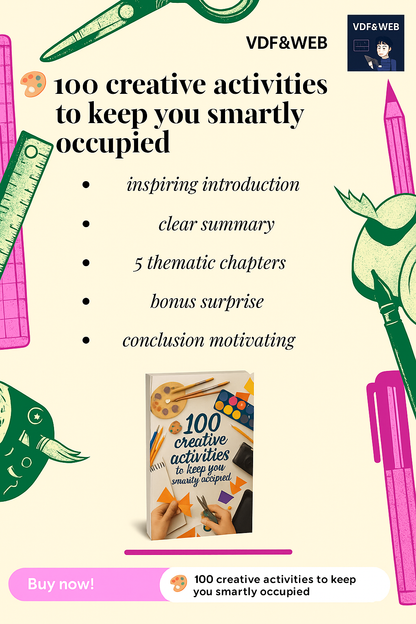 🎨 100 activités créatives pour s’occuper intelligemment
